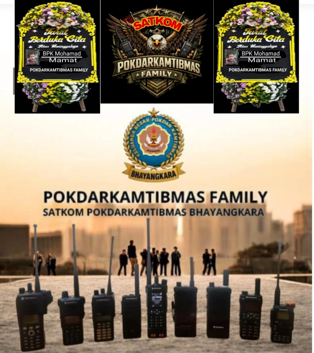 SATKOM POKDAR Kamtibmas Bhayangkara Family Nasional Mitra POLRI Berdukacita atas Wafatnya Bpk. Muhamad (Mamat) MP 212 PF