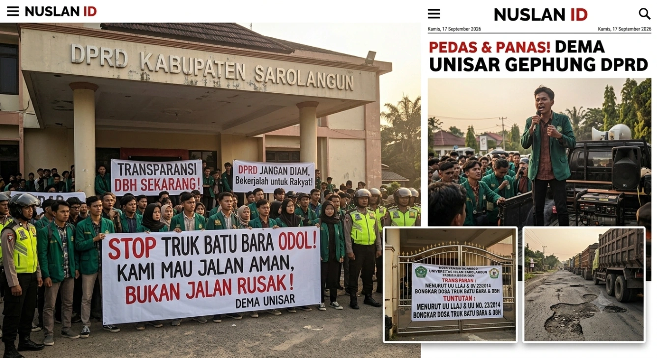MARAH BESAR! Mahasiswa UNISAR Akan Kepung Gedung DPRD Sarolangun Besok: Bongkar Dosa Truk Batu Bara ODOL dan Transparansi DBH!