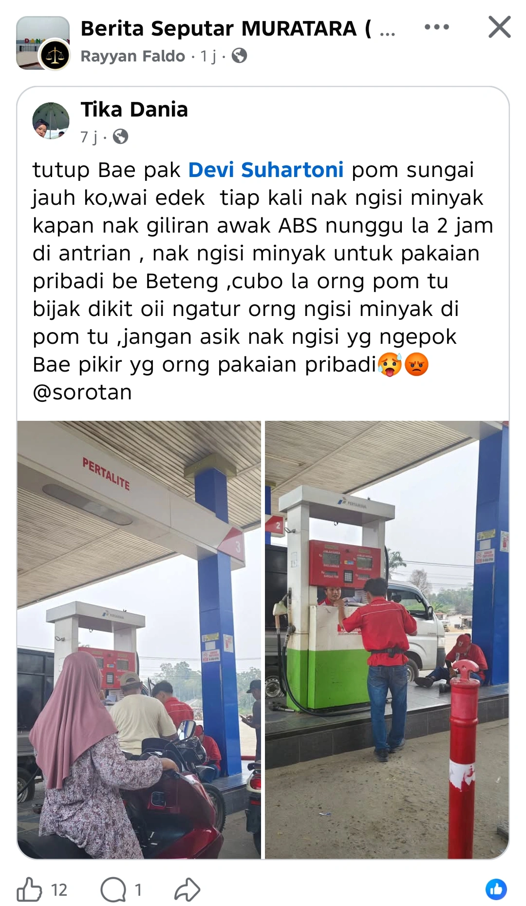 Warga Muratara Ngamuk! SPBU 24-316-89 Sungai Jauh Diduga Suburkan Praktik "Ngepok", Antrean Kendaraan Pribadi Mengular Berjam-jam
