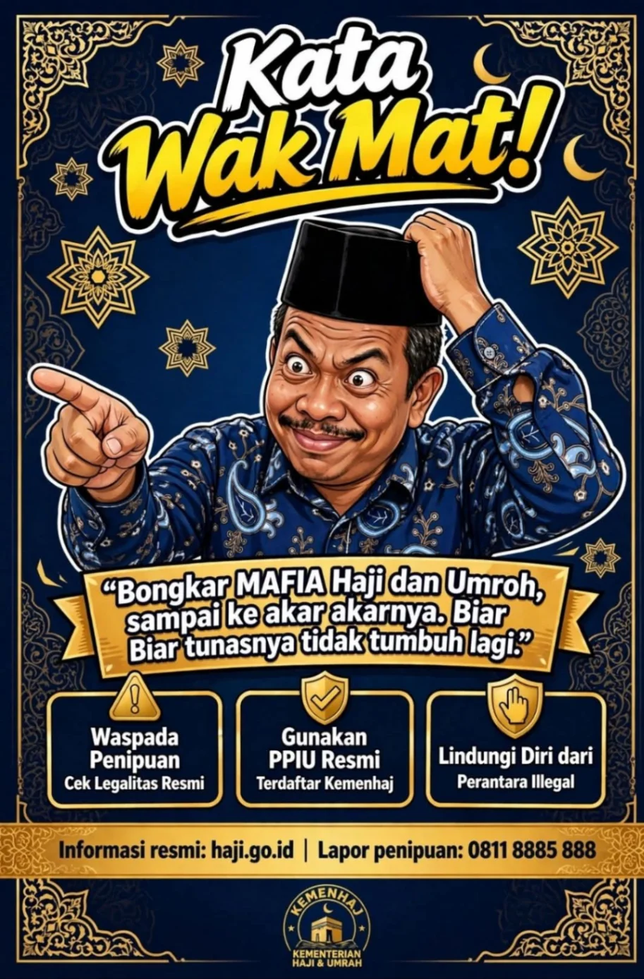 Sikat Habis Sampai Akar! Kemenhaj Tegaskan Perang Terbuka Lawan Mafia Haji dan Umroh
