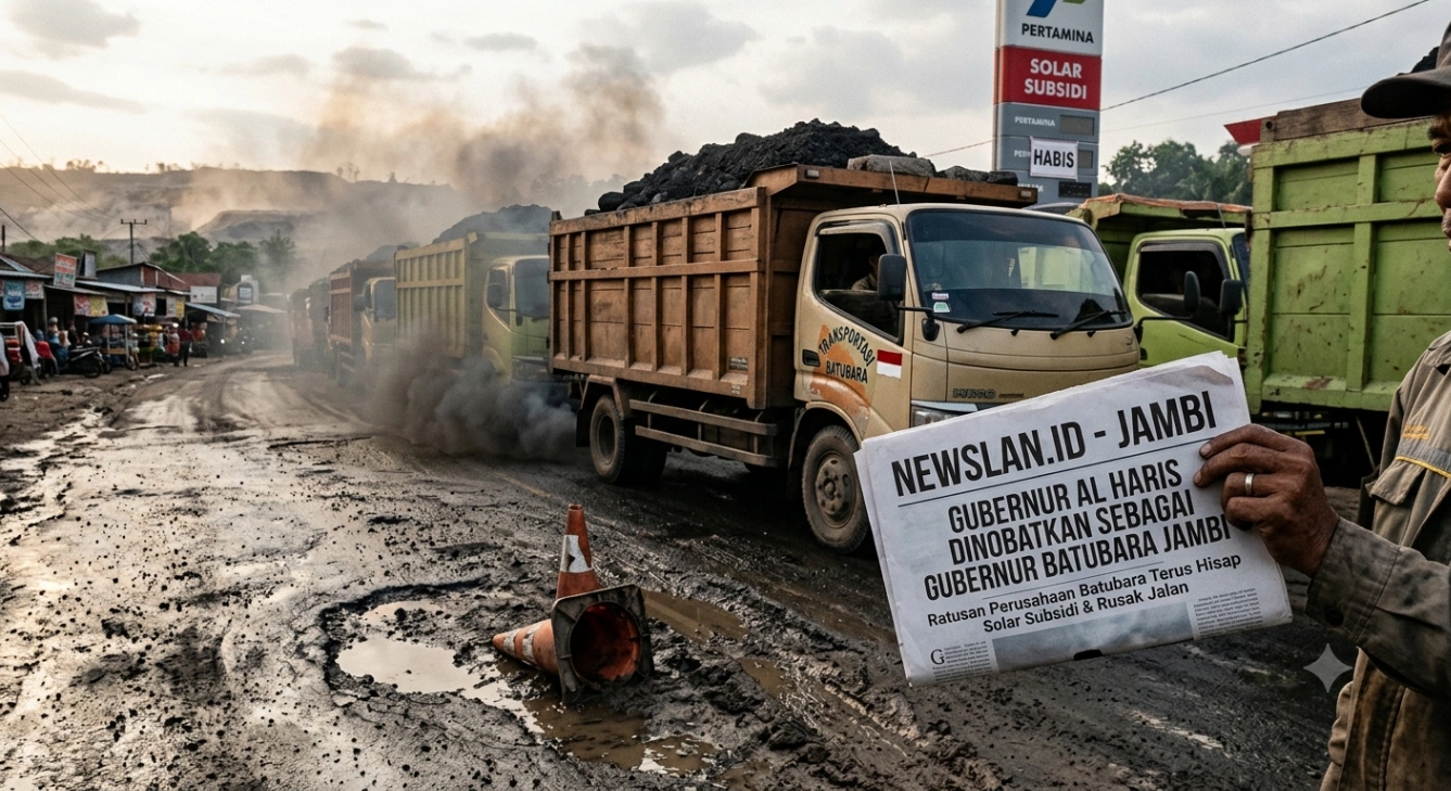 Al Haris Gubernur Batubara, Truk Angkutan Batubara Habiskan Solar 