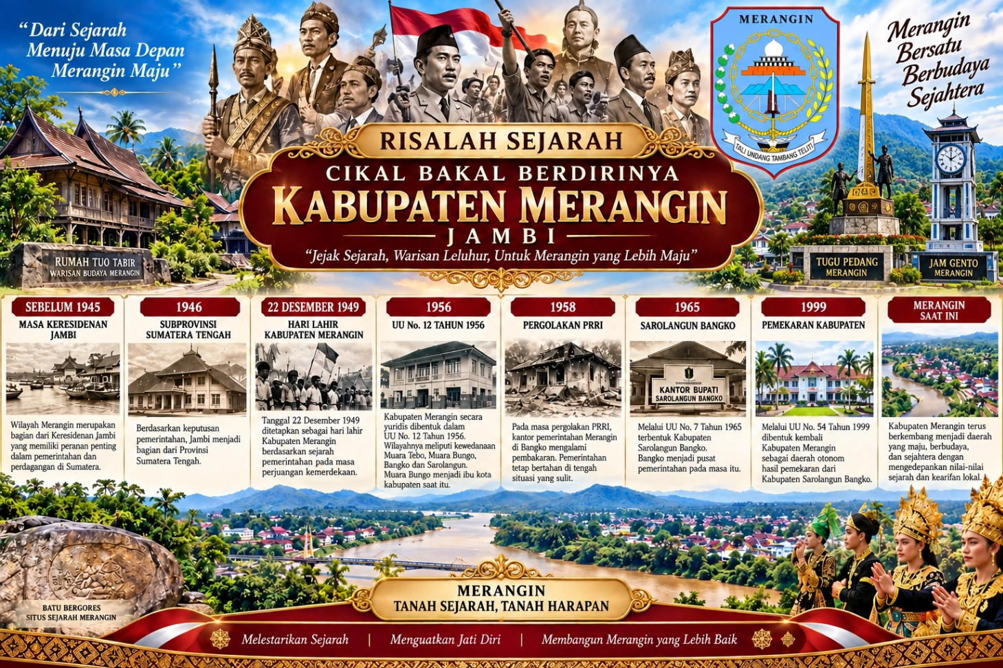 SEJARAH BERDIRINYA KABUPATEN MERANGIN, JAMBI