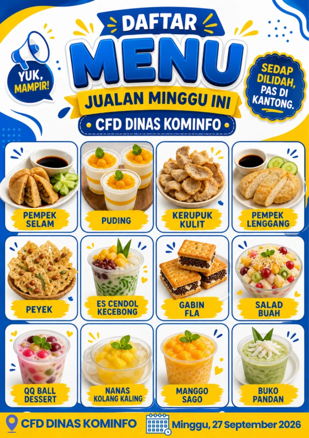 Sajikan Kuliner Lezat di CFD, Stand Dinas Kominfo Siap Manjakan Lidah Warga Merangin