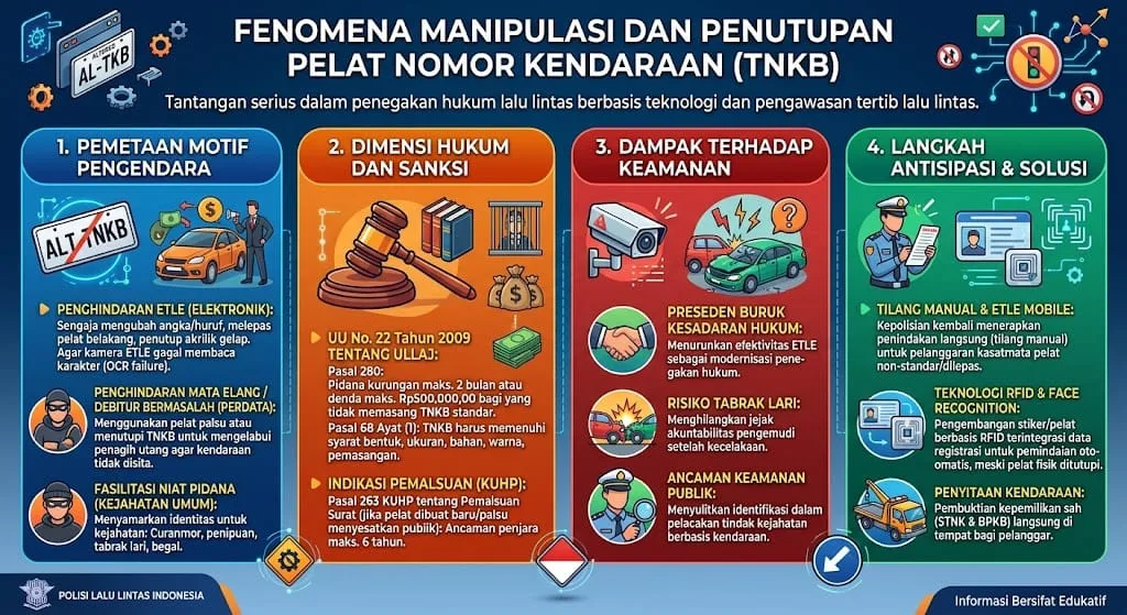 Menyingkap Fenomena Manipulasi Pelat Nomor: Motif, Hukum, dan Solusinya 