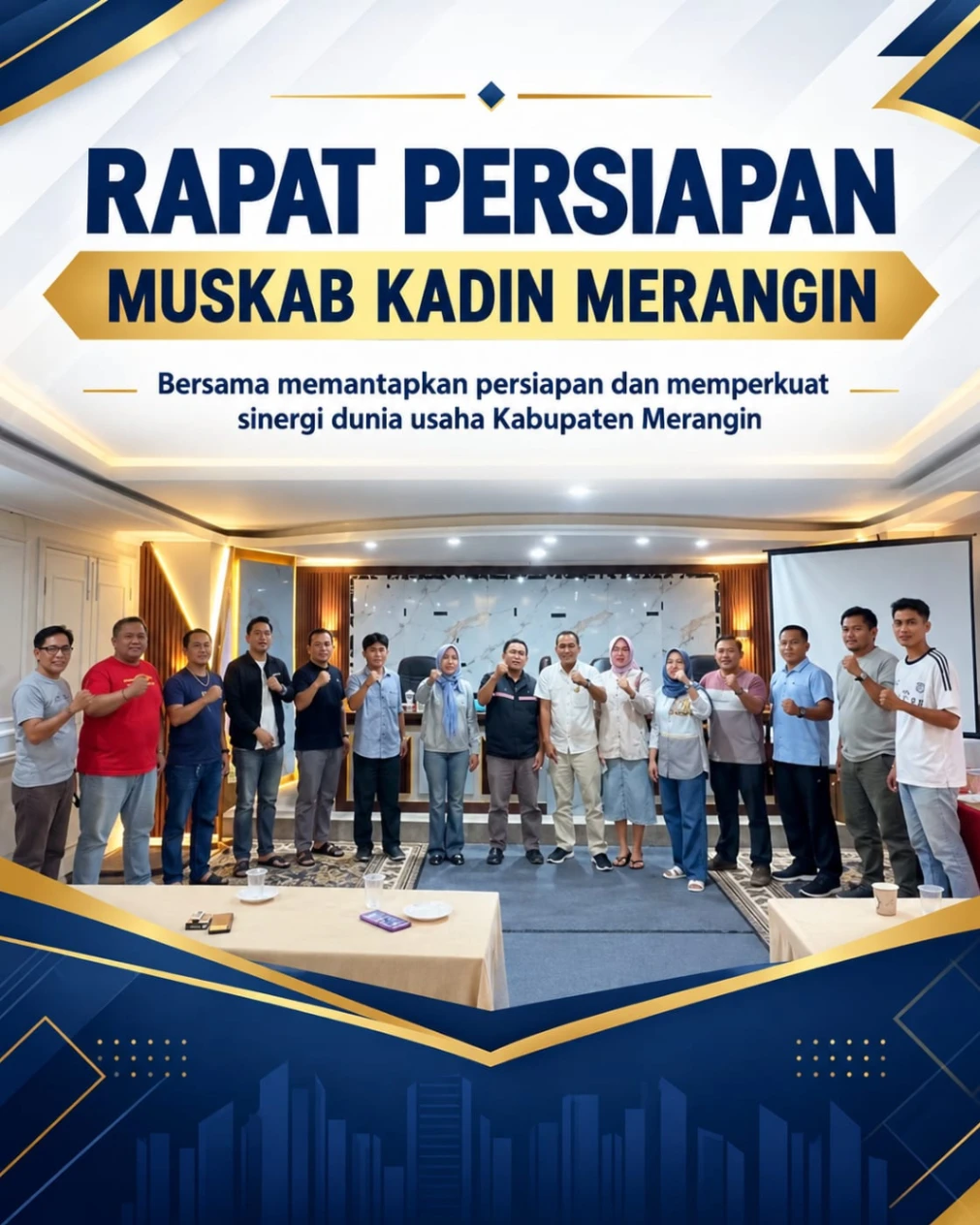 RAPAT PERSIAPAN MUSKAB KADIN KABUPATEN MERANGIN. 