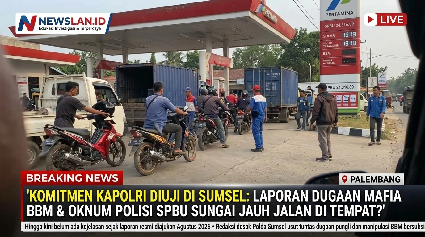 Komitmen Kapolri Diuji di Sumsel: Laporan Dugaan Mafia BBM dan Oknum Polisi SPBU Sungai Jauh "Jalan di Tempat"?