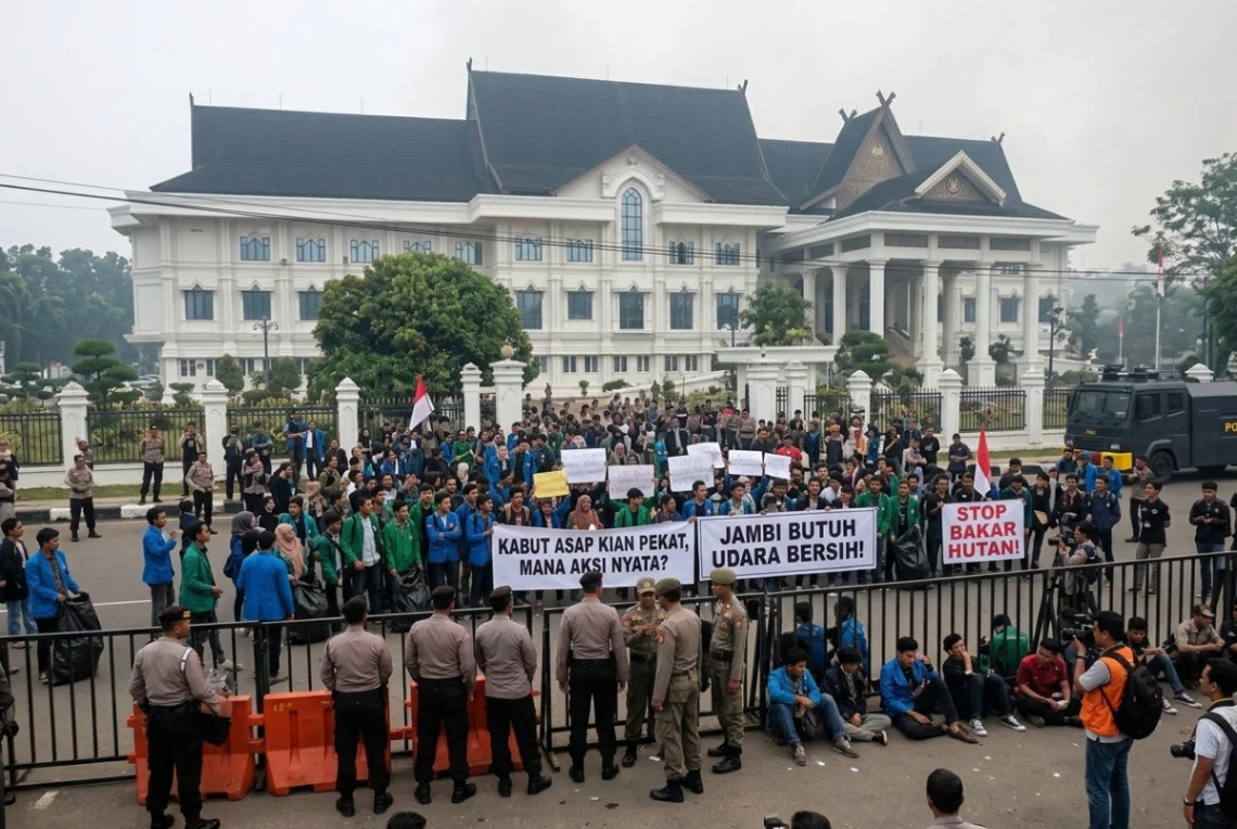 Menyuarakan Aspirasi Tanpa Merusak: Otokritik Ditengah Kepulan Asap dan Tumpukan Sampah Jambi