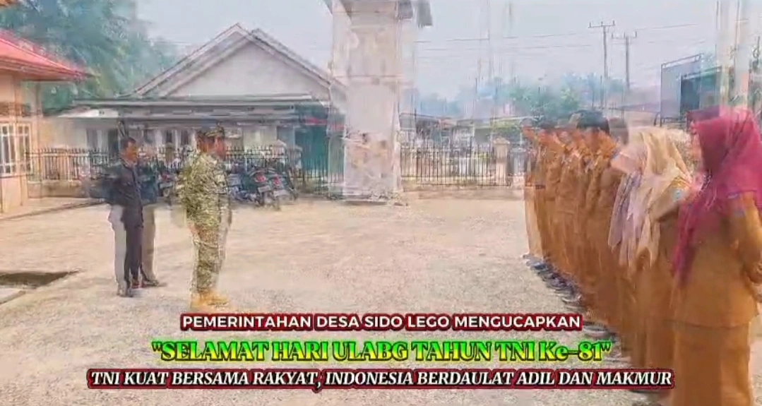Kades Sido Lego Pimpin Apel Pagi Bersama Seluruh Perangkat Desa Di Halaman Kantor Desa 