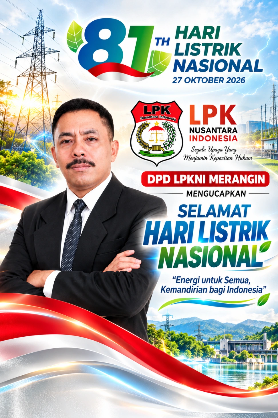 Sukarlan Ketua DPD LPKNI Merangin Ucapkan Selamat Hari Listrik Nasional ke-81, Dorong Energi untuk Semua dan Kemandirian Indonesia