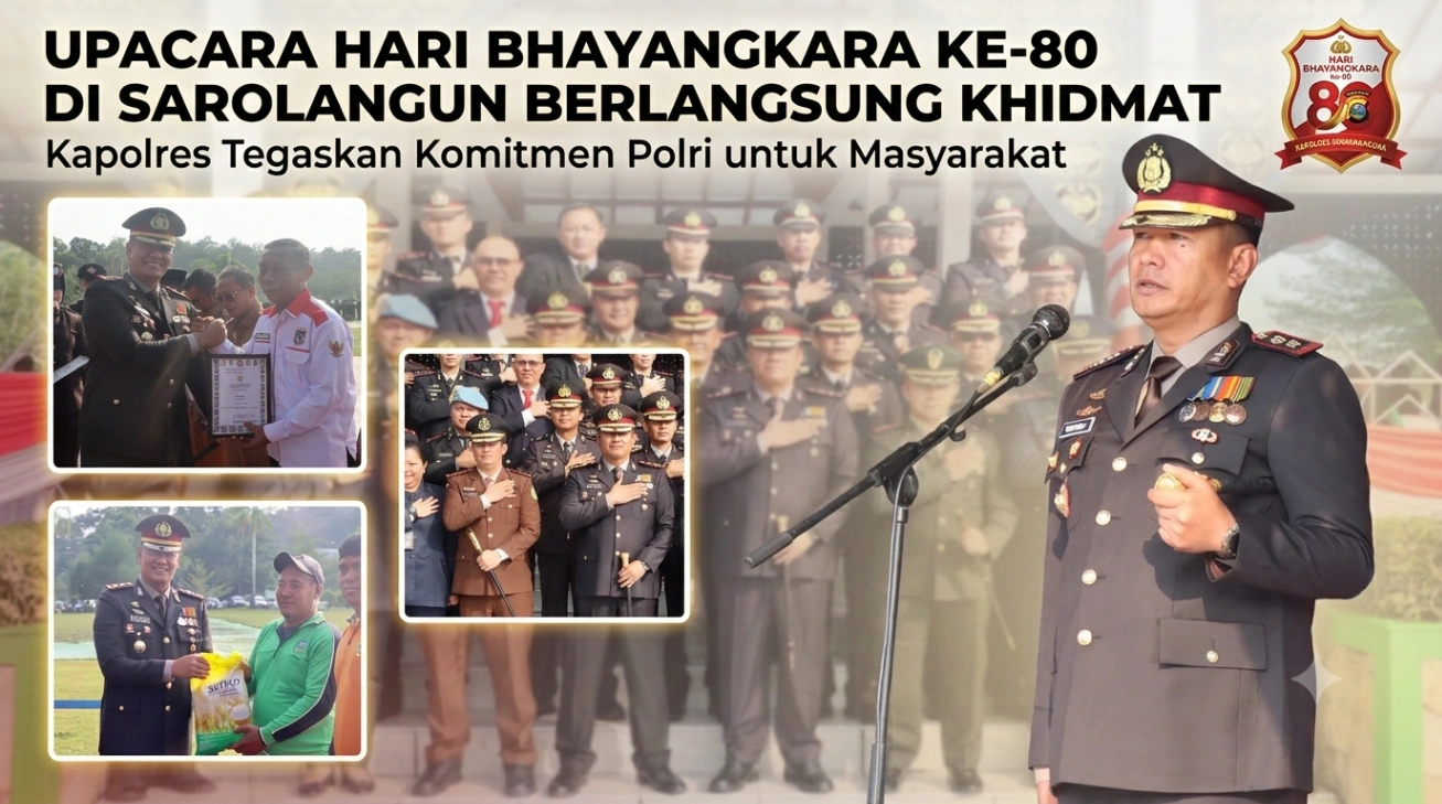 Upacara Hari Bhayangkara ke-80 di Sarolangun Berlangsung Khidmat, Kapolres Tegaskan Komitmen Polri untuk Masyarakat
