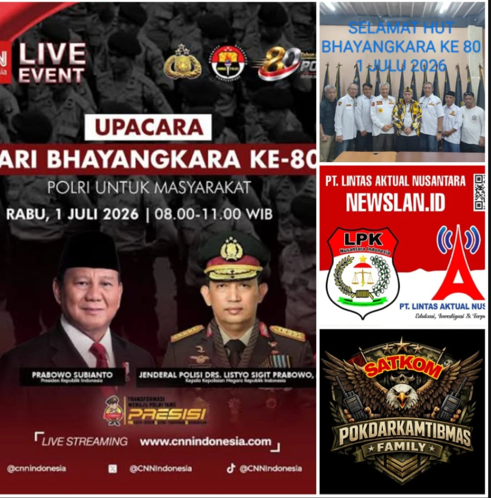 Satkom Pokdarkamtibmas Bhayangkara Family Nasional, LPKNI & Media News Land ID: "Kami Mitra, Bukan Penonton" di HUT Bhayangkara Ke-80_