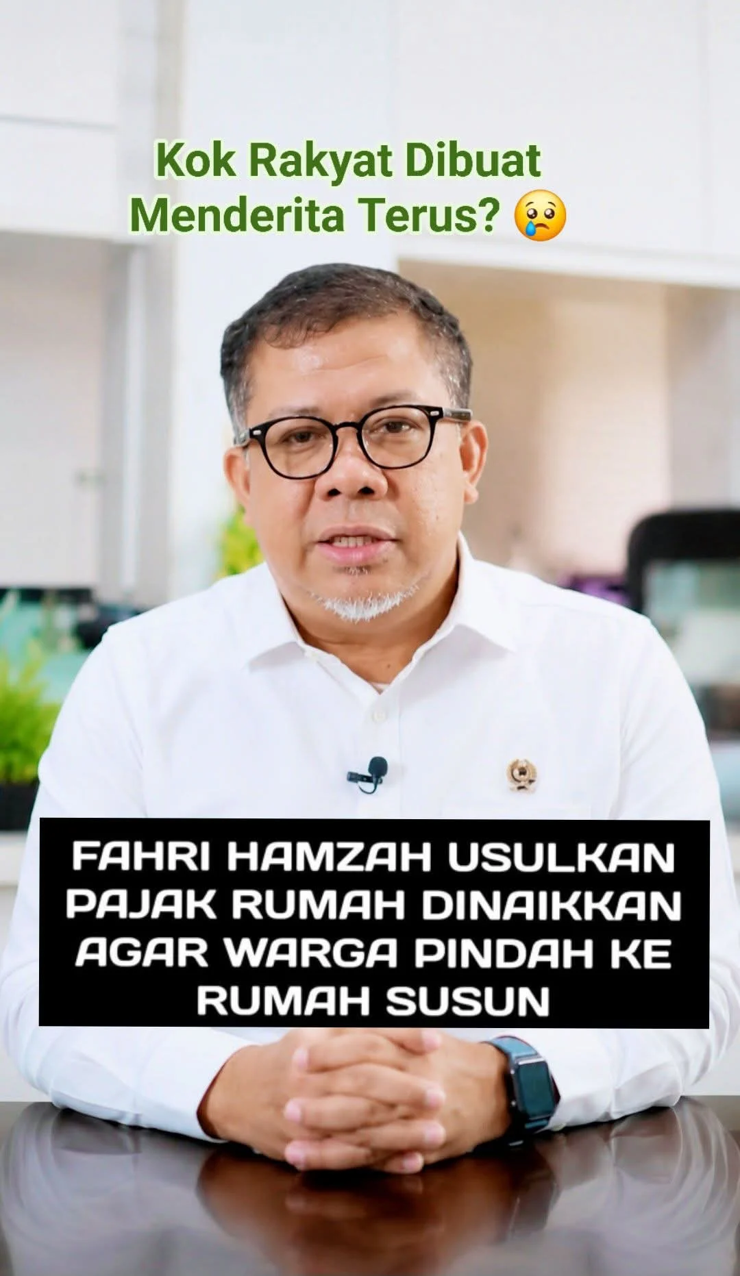 WAMEN PKP: LAHAN KOTA UDAH SEMPIT. SOLUSINYA PAJAKIN RUMAH BIAR PINDAH APARTEMEN