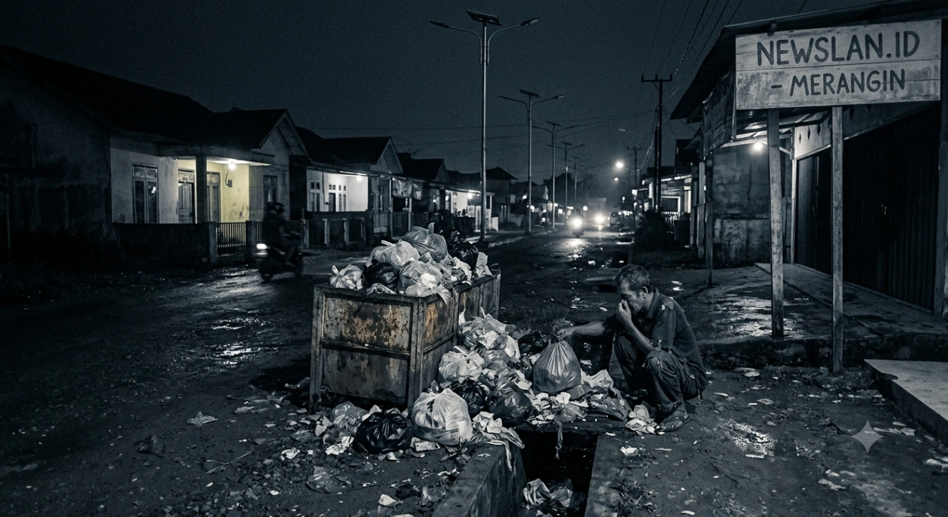 Merangin dalam Gelap dan Timbunan Sampah, Di Mana Peran Dinas Terkait?