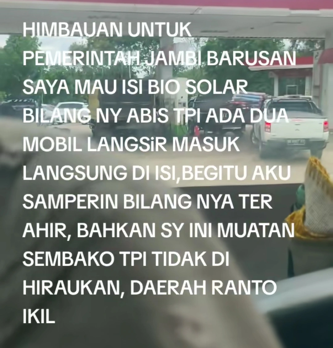 VIRAL TIKTOK: SPBU RANTAU IKIL BUNGO DIKUASAI PELANGSIR