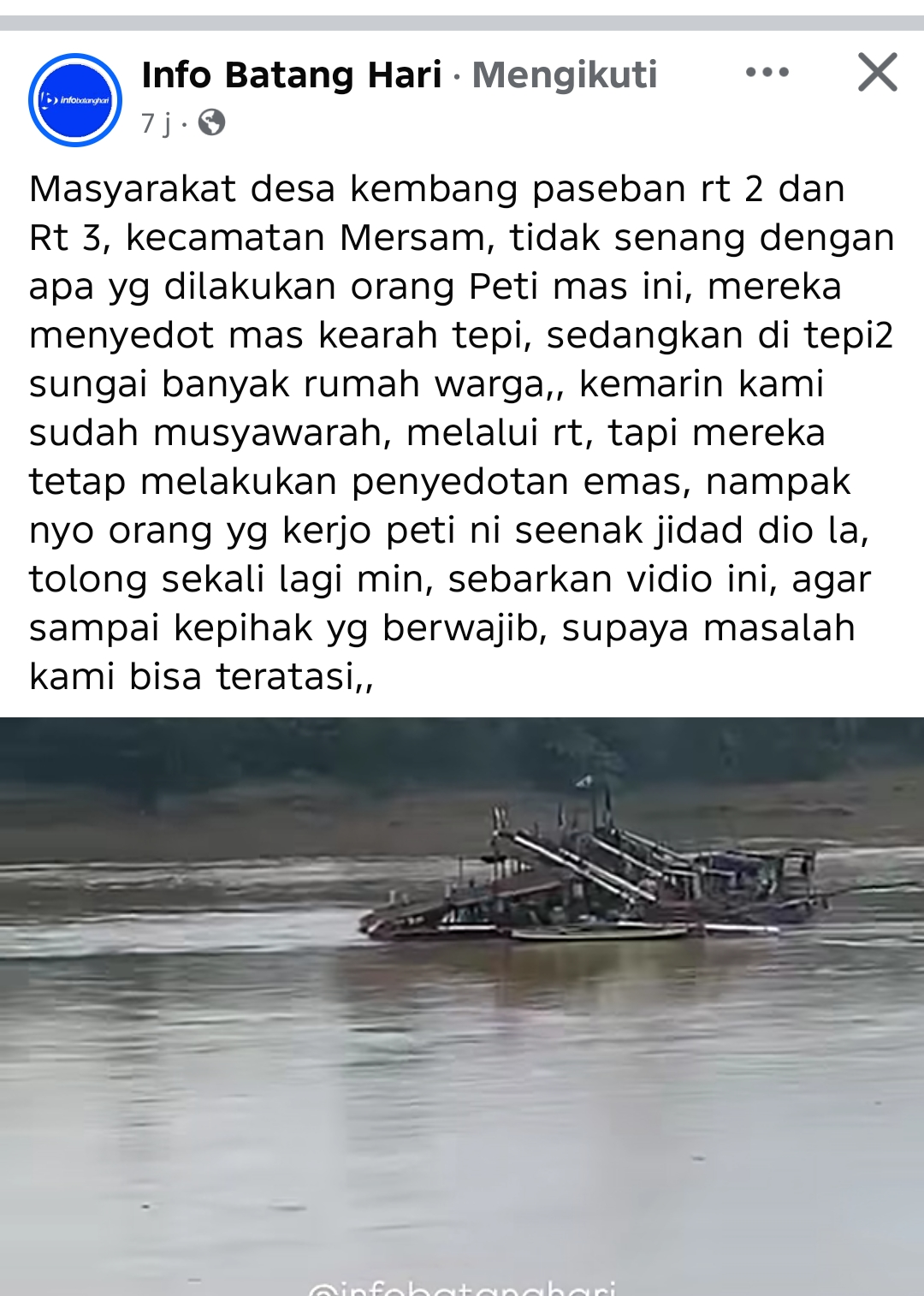 Warga Kembang Paseban Geram, Aktivitas PETI Diduga Ancam Permukiman di Bantaran Sungai