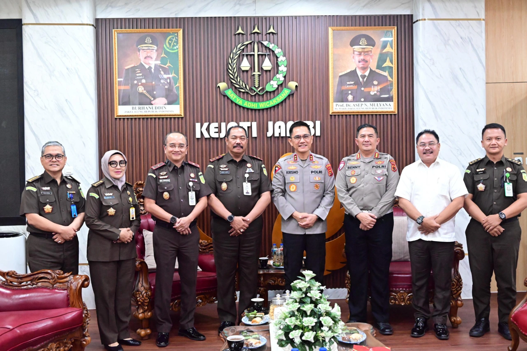 Kapolda Jambi Sambangi Kejati, Perkuat Sinergi Penegakan Hukum dan Implementasi KUHP-KUHAP