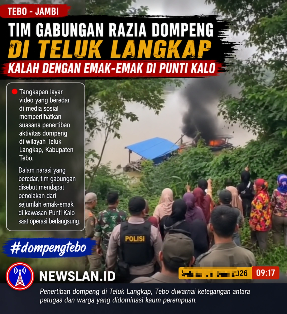 "Kalah pula Tim Gabungan yang Razia Dompeng di Teluk Langkap dengan Emak-Emak di Punti Kalo"