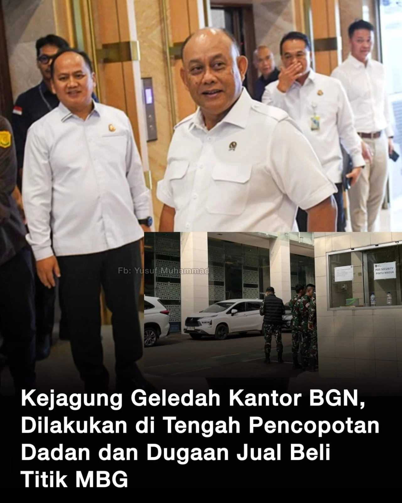KEJAGUNG GELEDAH BGN, LPKNI: USUT JATAH GIZI 82 JUTA ANAK