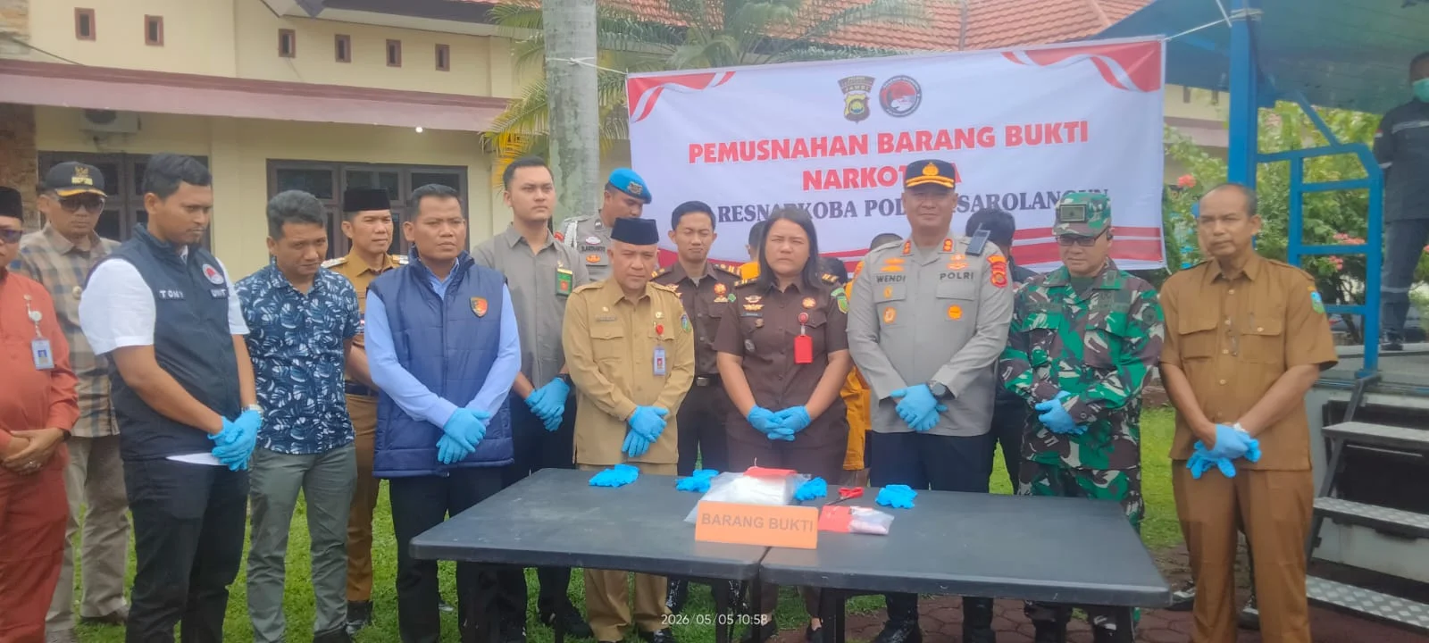 Polres Sarolangun Ungkap Kasus Narkoba, Ribuan Gram Sabu dan Ratusan Ekstasi Dimusnahkan