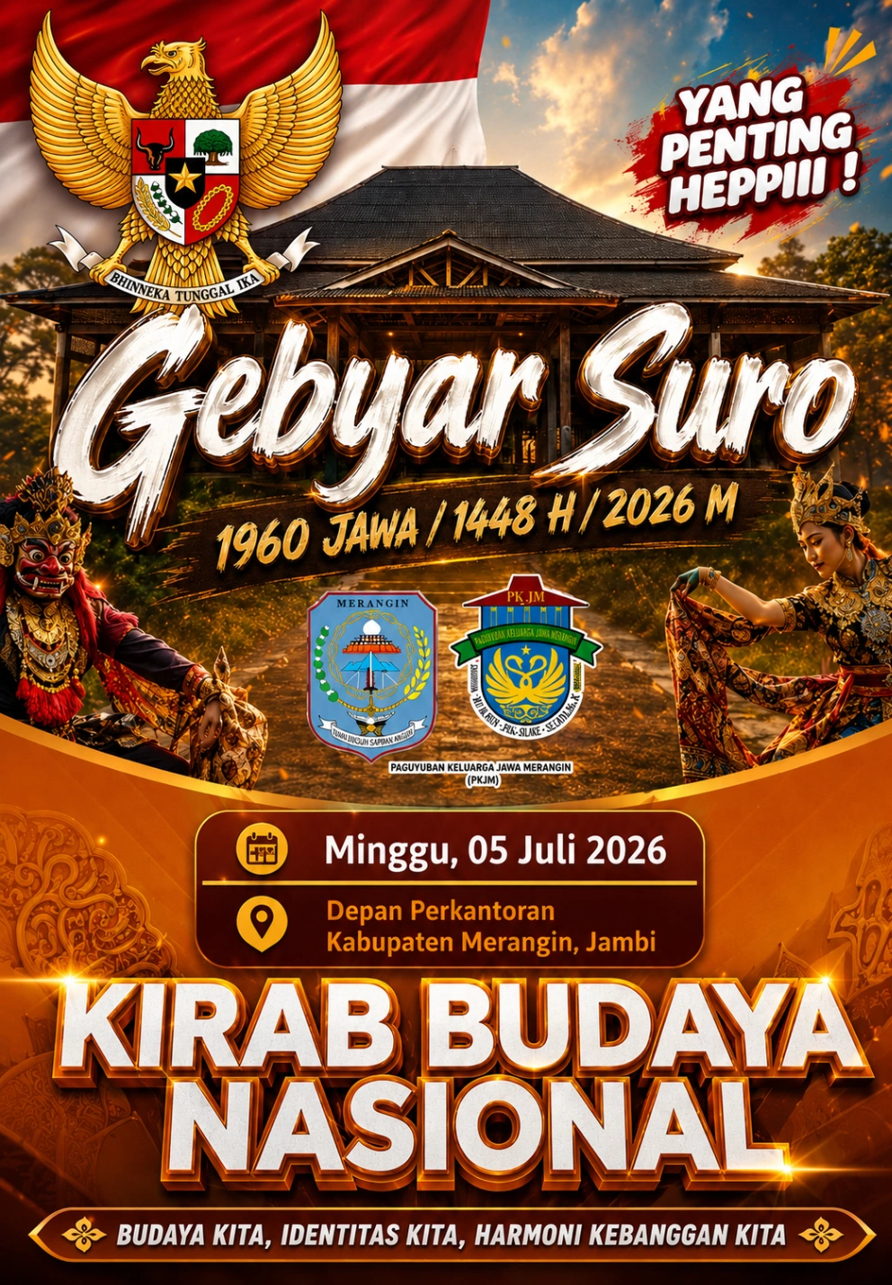 PKJM Siapkan Gebyar Suro 1960 Jawa/1448 H/2026 M, Kirab Budaya Nasional Siap Semarakkan Merangin