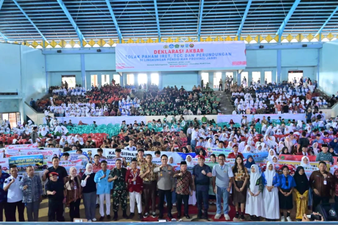 Polda Jambi Bersama Pemprov Gelar Sosialisasi Akbar Cegah Radikalisme dan Terorisme di Lingkungan Pendidikan