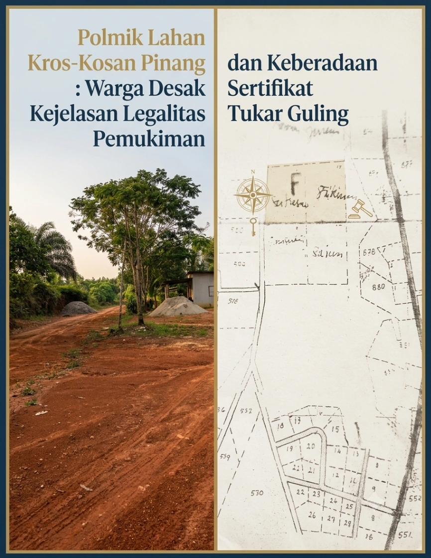 Polemik Lahan Kros-Krosan Pinang Merah: Warga Desak Kejelasan Legalitas Pemukiman dan Keberadaan Sertifikat Tukar Guling