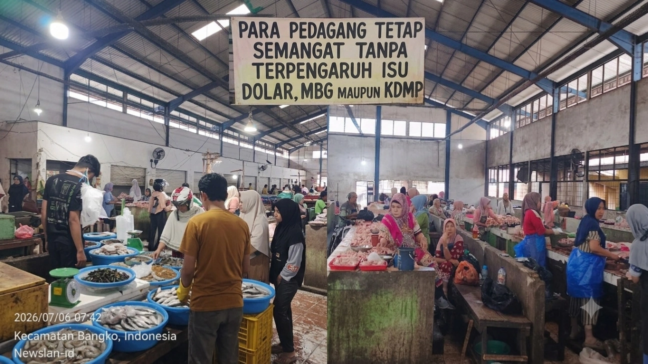 Semangat Pantang Padam Pedagang Pasar Baru Bangko: "Nggak Urusan Isu Dolar, yang Penting Dapur Ngebul!"