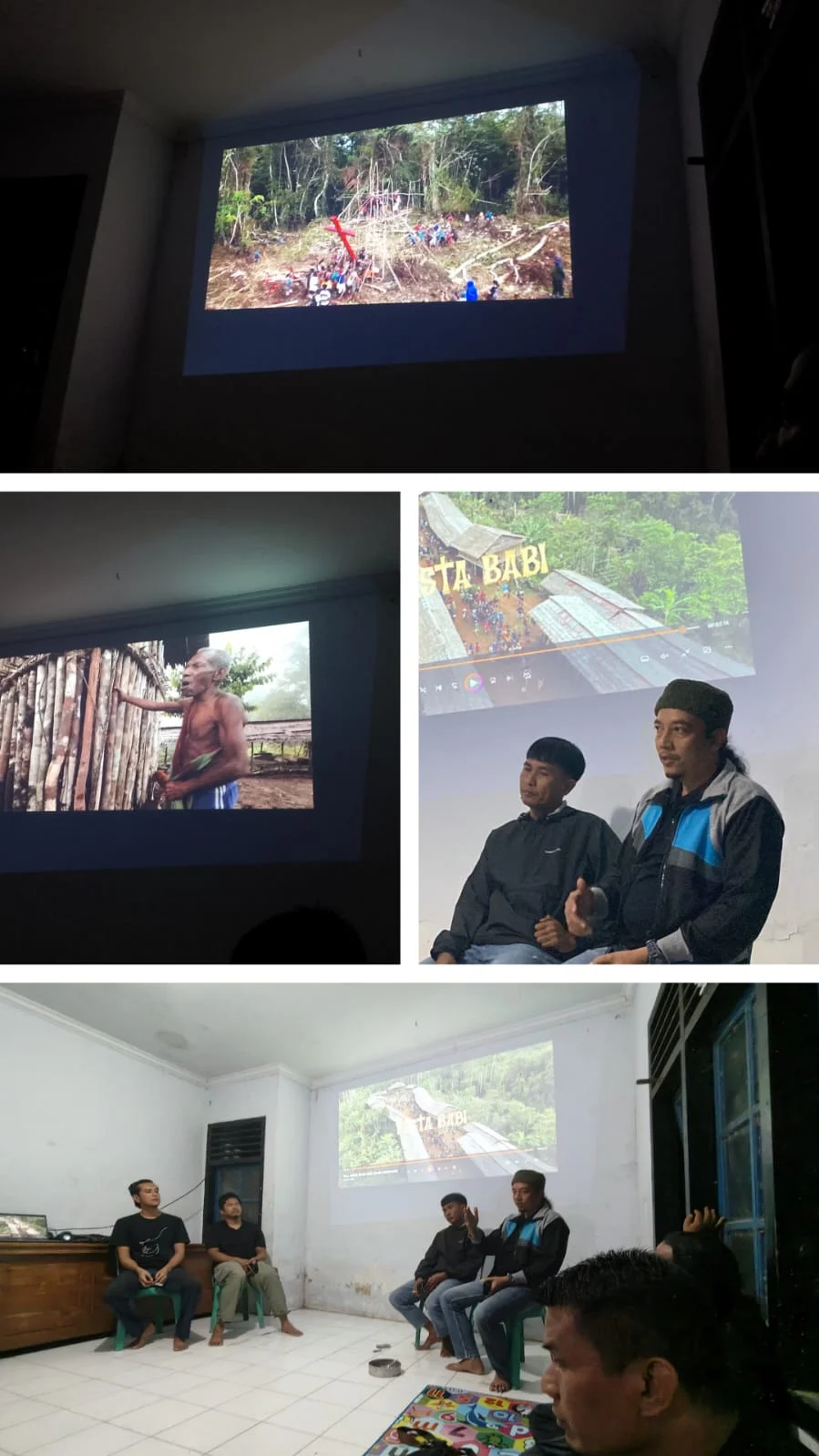 Kondusif Nobar Film Dokumenter Pesta Babi ,Dan Diskusi Di Merangin