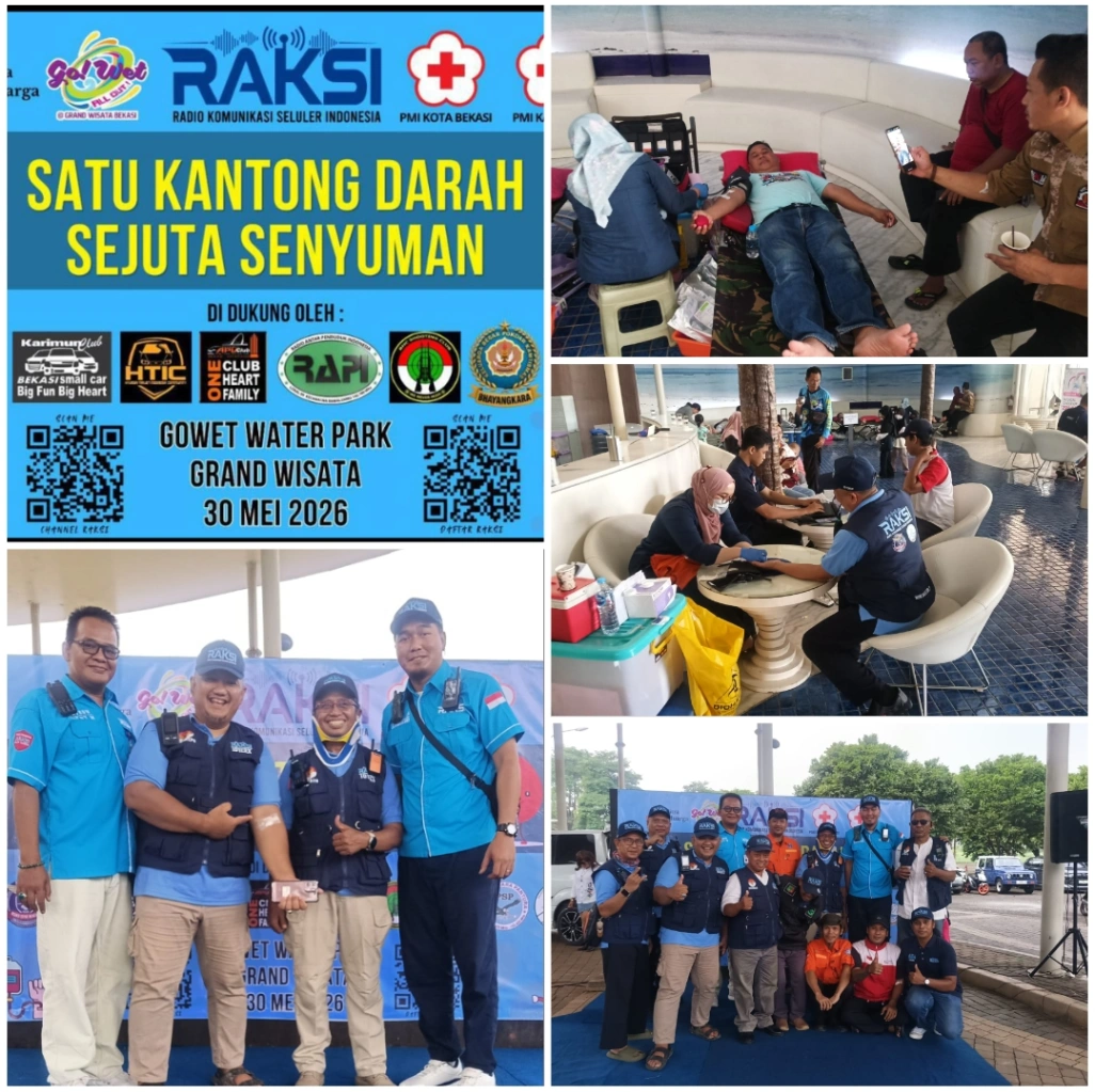 250 Peserta Ikuti Aksi Donor Darah Bareng PMI Kota & Kabupaten Bekasi, RAKSI,APV Club, SKIN Bray. Beserta Jajaran Pokdar Bhayangkara Kamtibmas Family.