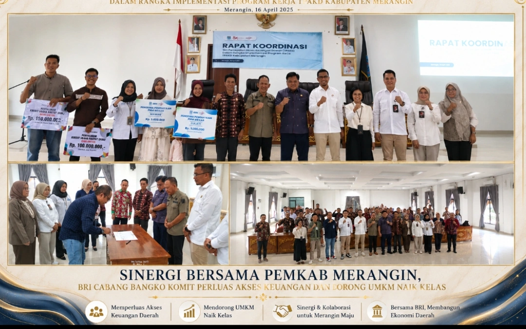 Sinergi Bersama Pemkab Merangin, BRI Cabang Bangko Komit Perluas Akses Keuangan dan Dorong UMKM Naik Kelas