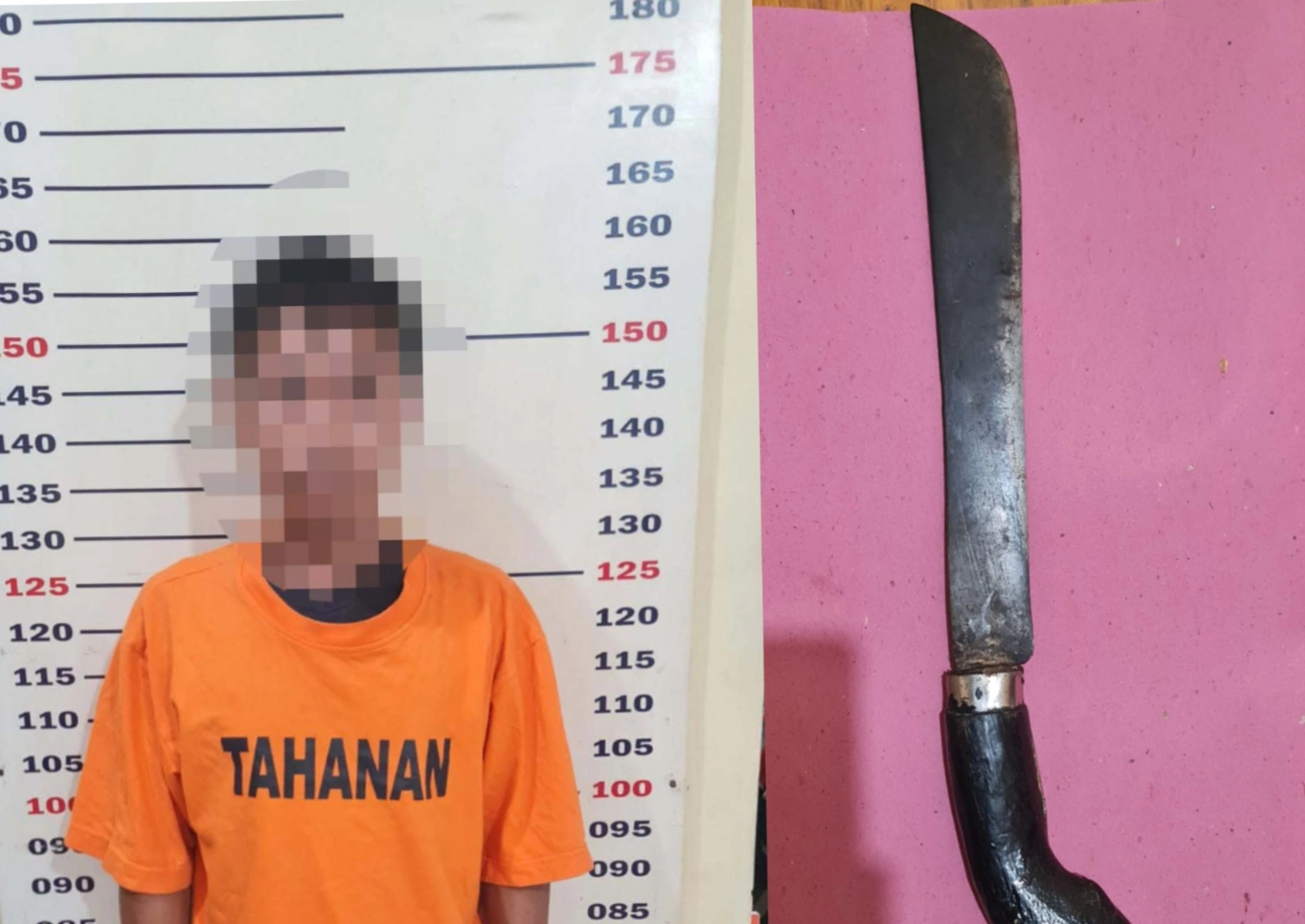 Ancam Korban Dengan Golok di Dalam Kamar Kos, Pelaku ditangkap Polisi