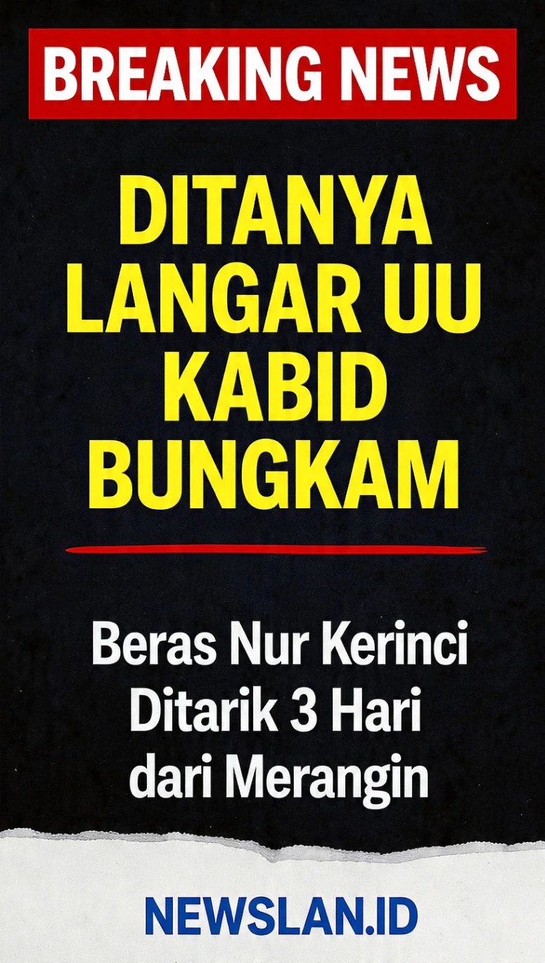KABID PERDAGANGAN: BERAS NUR KERINCI DITARIK 3 HARI, DIKEMBALIKAN KE KERINCI