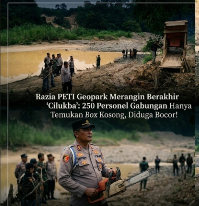Razia PETI Geopark Merangin Berakhir 'Ciluba': 250 Personel Gabungan Hanya Temukan Box Kosong, Diduga Bocor!